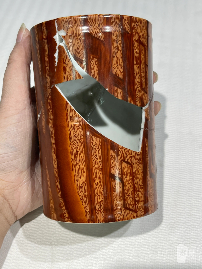 清代 粉彩文房瓷器一组十二件 - 图48